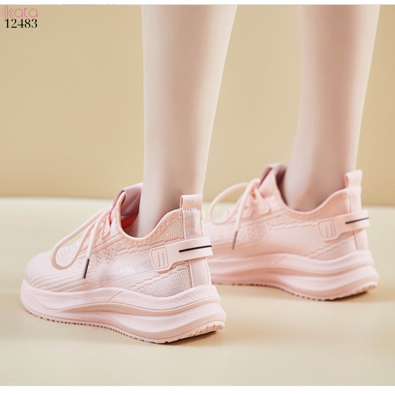 Giày thể thao vải dệt nữ,giày thể dục thoáng khí,giày chạy sinh viên phong cách Hàn Quốc 12483