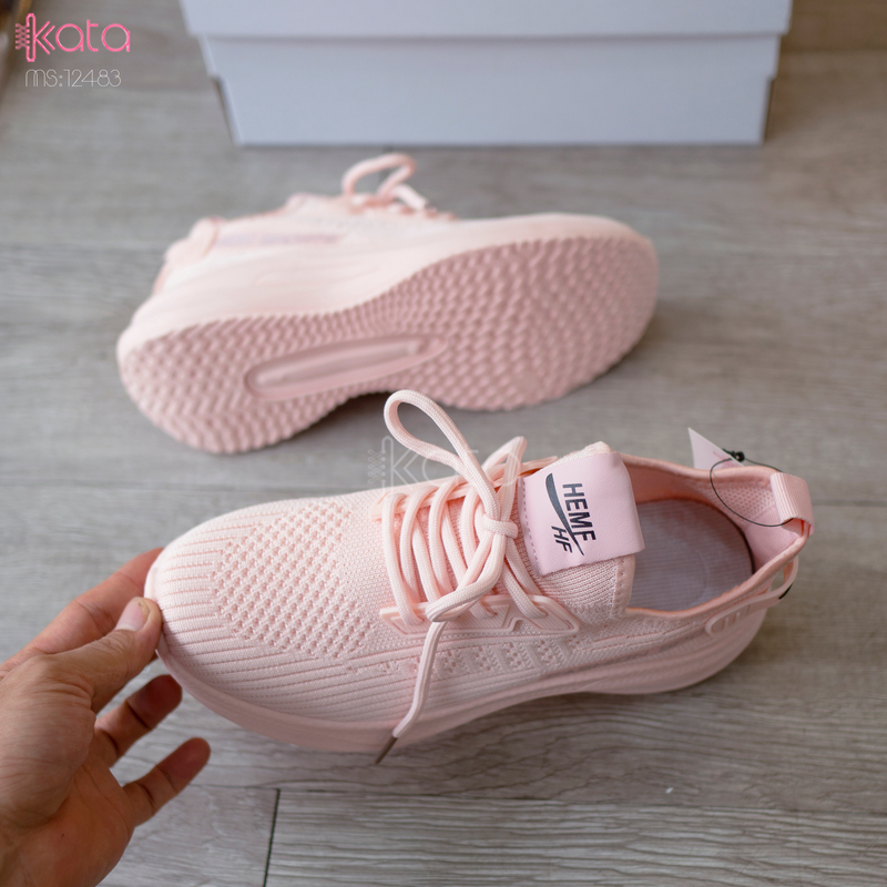 Giày thể thao vải dệt nữ,giày thể dục thoáng khí,giày chạy sinh viên phong cách Hàn Quốc 12483