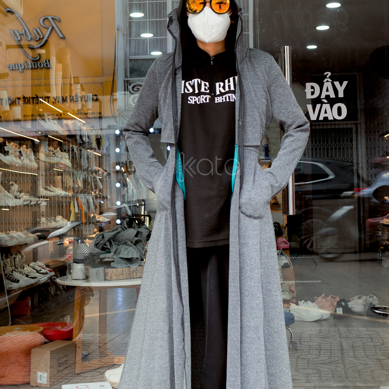 Áo chống nắng croptop,áo chống nắng toàn thân 12496