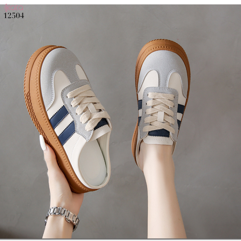 Giày sục hở gót,giày lười mùa hè thoáng khí phong cách Hàn Quốc 12504