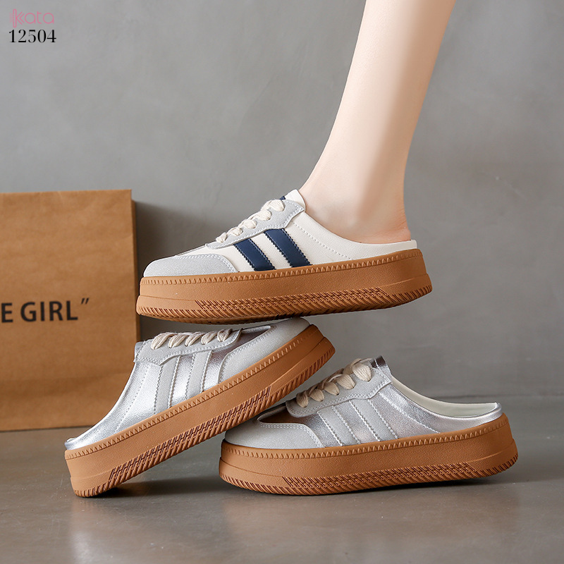 Giày sục hở gót,giày lười mùa hè thoáng khí phong cách Hàn Quốc 12504