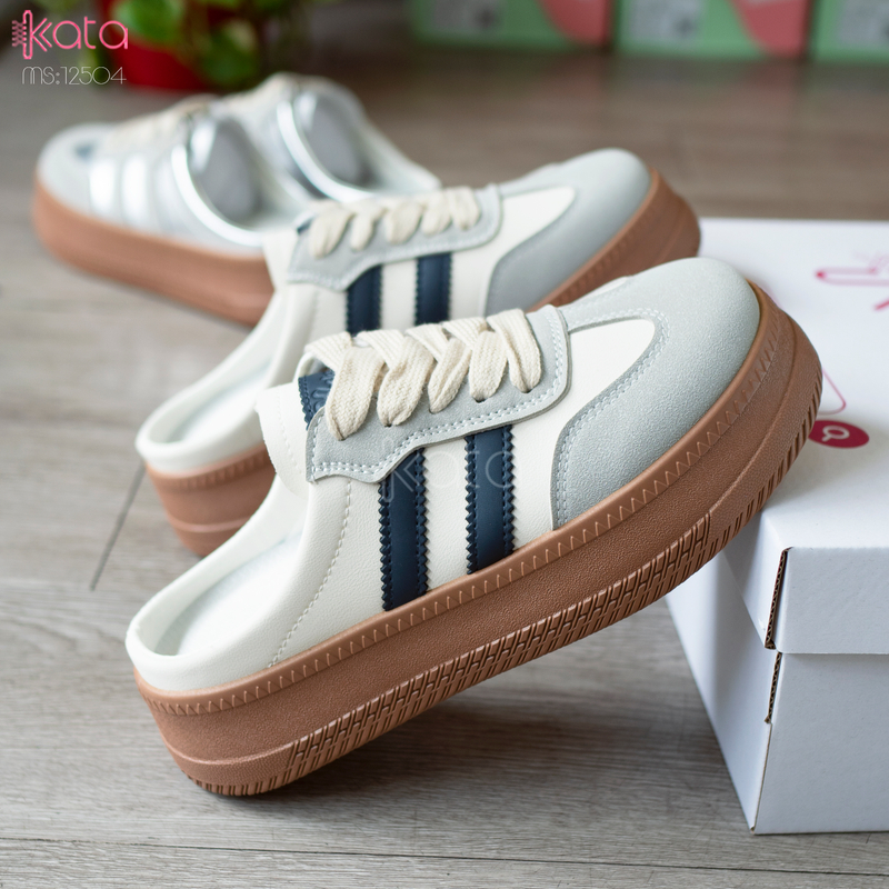 Giày sục hở gót,giày lười mùa hè thoáng khí phong cách Hàn Quốc 12504