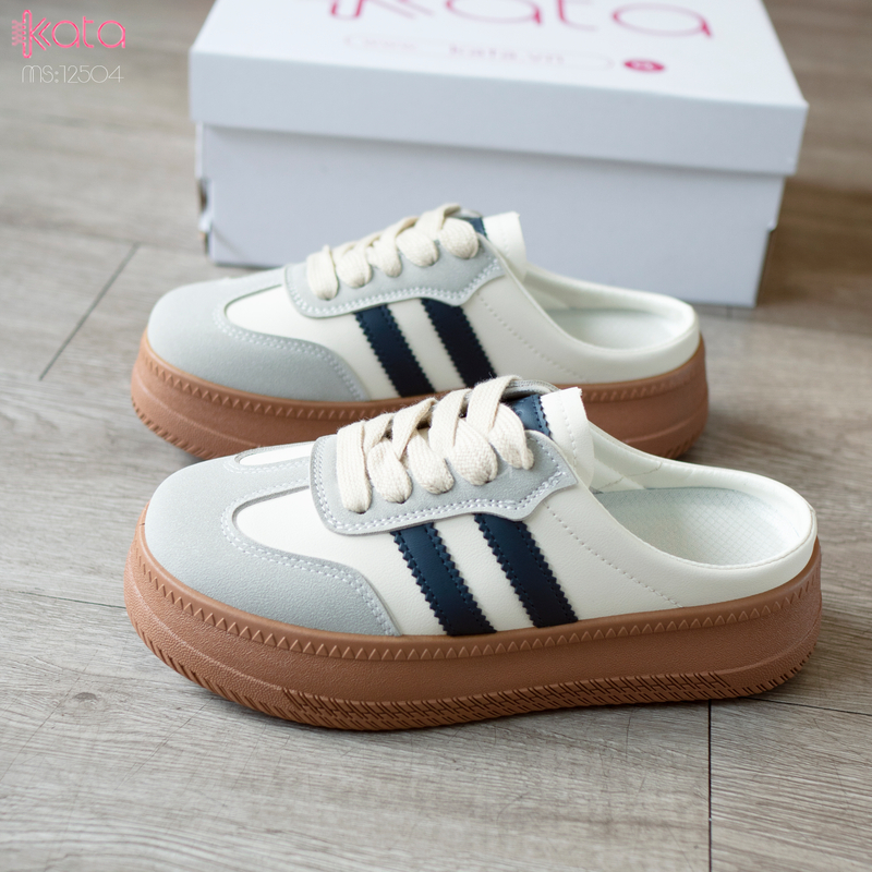 Giày sục hở gót,giày lười mùa hè thoáng khí phong cách Hàn Quốc 12504