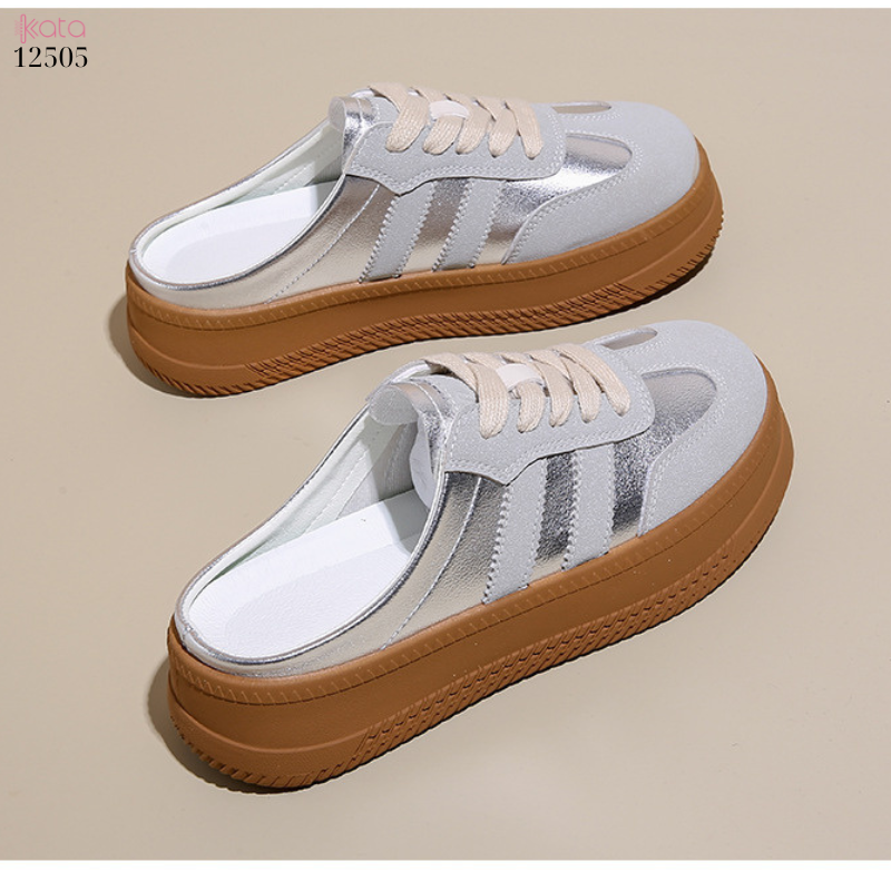 Giày sục hở gót,giày lười mùa hè thoáng khí phong cách Hàn Quốc 12504