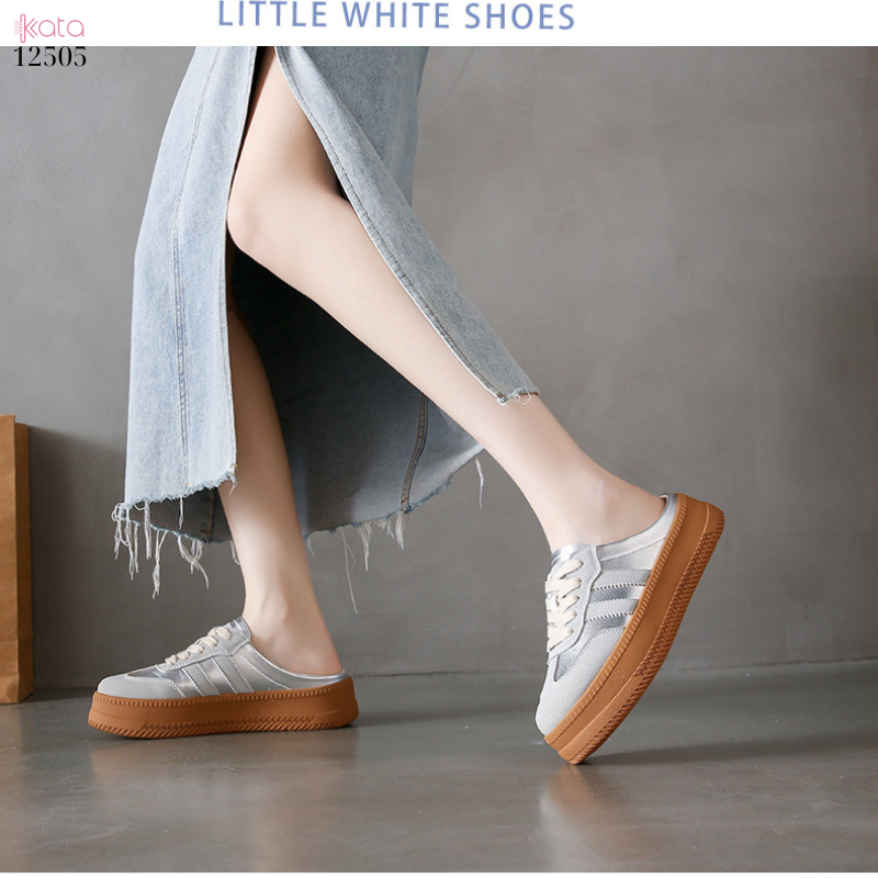 Giày sục hở gót,giày lười mùa hè thoáng khí phong cách Hàn Quốc 12504