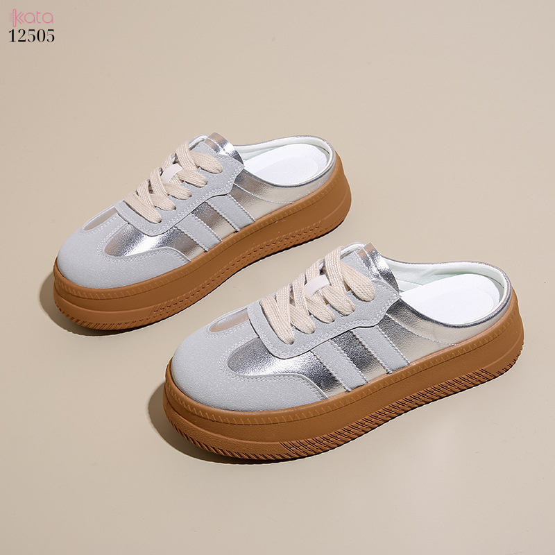 Giày sục hở gót,giày lười mùa hè thoáng khí phong cách Hàn Quốc 12504