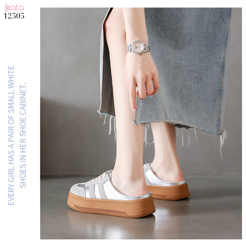 Giày sục hở gót,giày lười mùa hè thoáng khí phong cách Hàn Quốc 12504