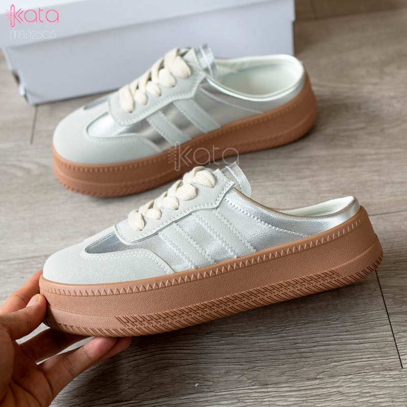 Giày sục hở gót,giày lười mùa hè thoáng khí phong cách Hàn Quốc 12504