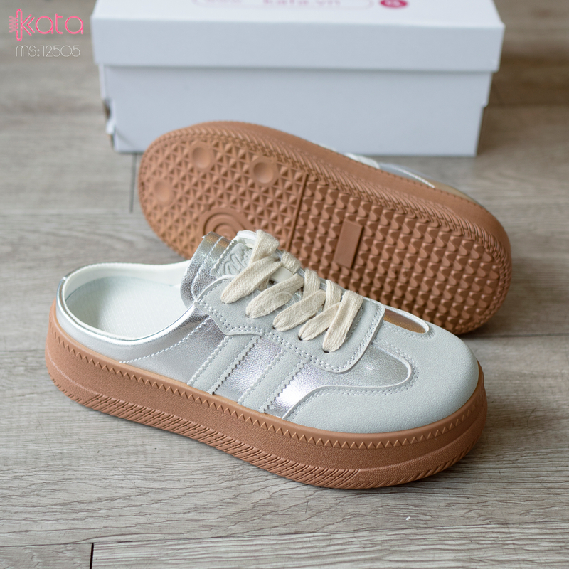 Giày sục hở gót,giày lười mùa hè thoáng khí phong cách Hàn Quốc 12504