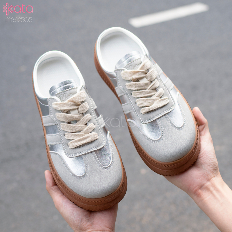 Giày sục hở gót,giày lười mùa hè thoáng khí phong cách Hàn Quốc 12504