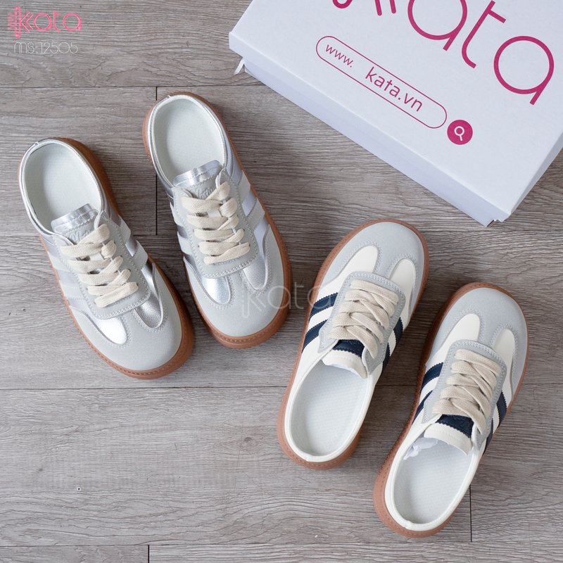 Giày sục hở gót,giày lười mùa hè thoáng khí phong cách Hàn Quốc 12504