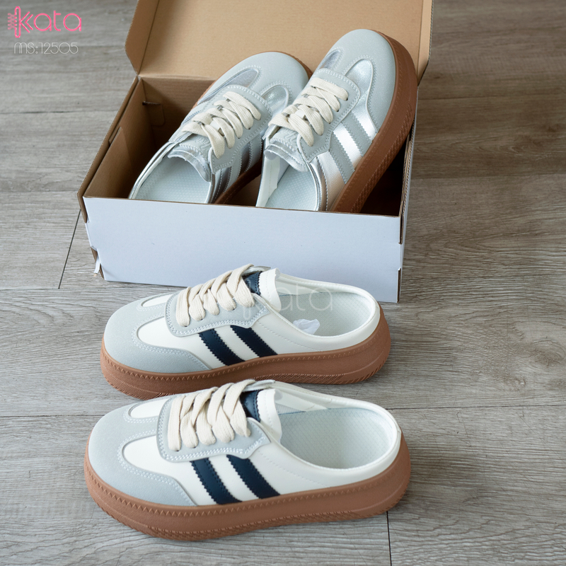 Giày sục hở gót,giày lười mùa hè thoáng khí phong cách Hàn Quốc 12504