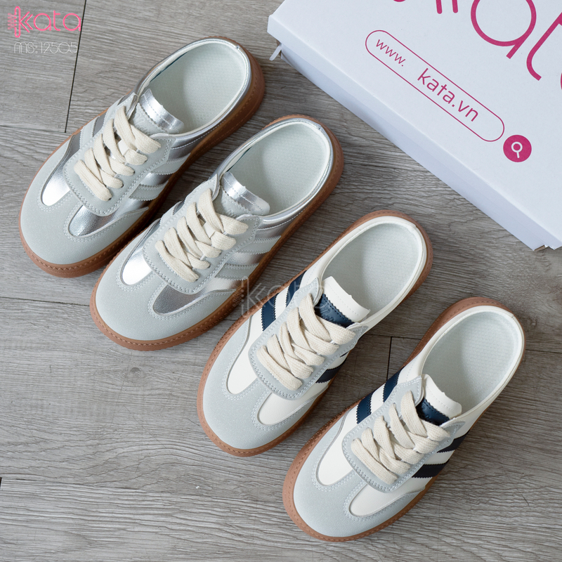 Giày sục hở gót,giày lười mùa hè thoáng khí phong cách Hàn Quốc 12504