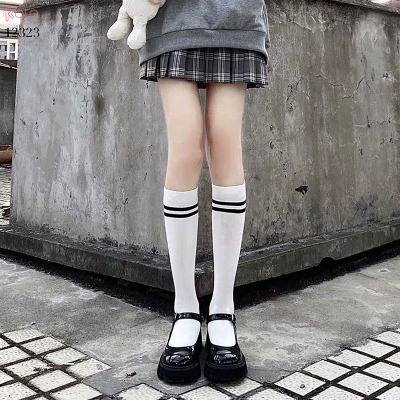Tất bắp chân,tất mùa xuân thu học sinh phong cách JK Nhật Bản nữ 12323