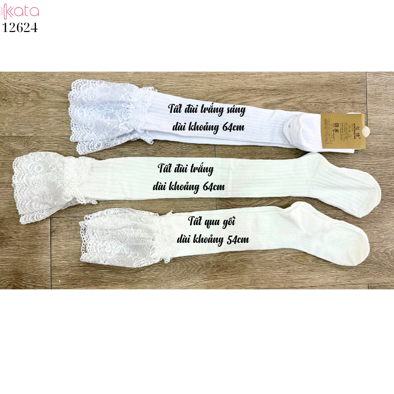Tất ren qua đầu gối, tất bốt dài, tất giảm béo thu đông cho nữ 12624