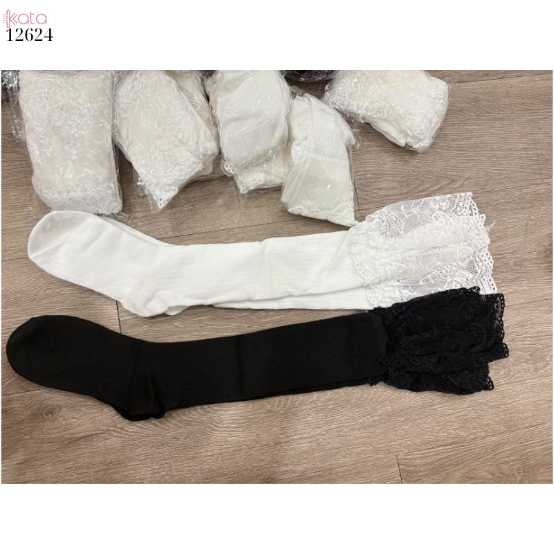 Tất ren qua đầu gối, tất bốt dài, tất giảm béo thu đông cho nữ 12624