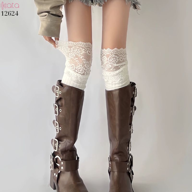 Tất ren qua đầu gối, tất bốt dài, tất giảm béo thu đông cho nữ 12624