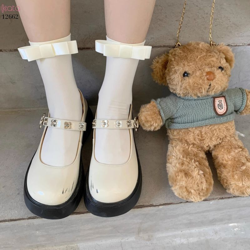 Tất nơ giữa bắp chân,tất nhung mỏng mùa hè phong cách Nhật Bản 12662