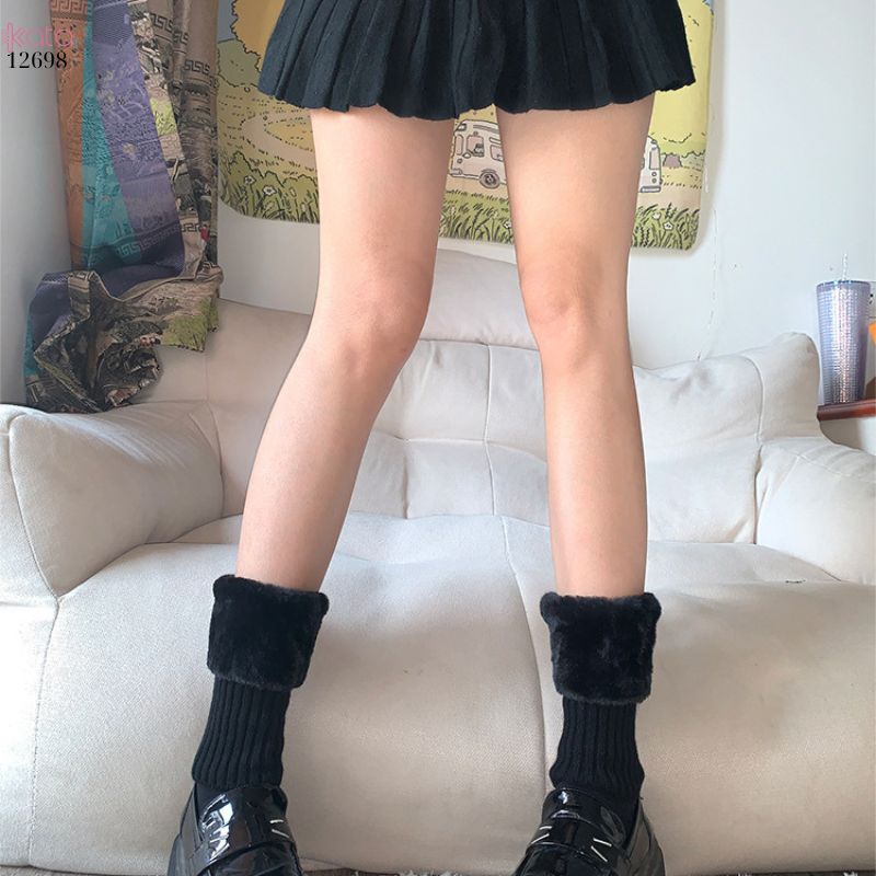 Ống tất thu đông,giả lông bảo vệ bắp,ống tất đi bốt thời trang 12698
