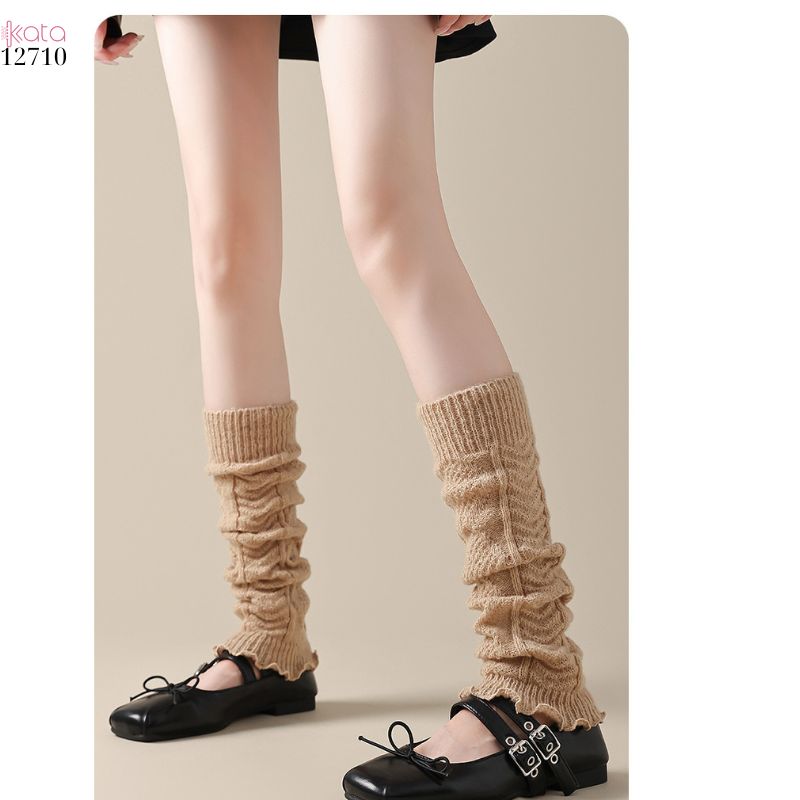 Ống tất thu đông,ống tất len mỏng bảo vệ chân 12710
