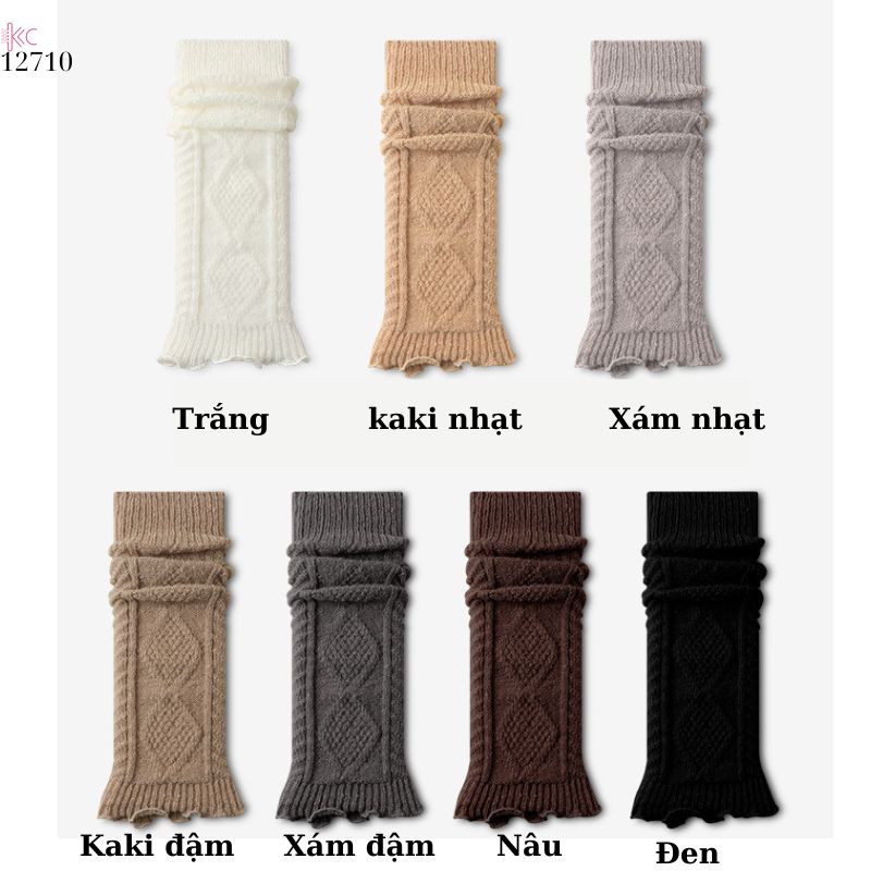 Ống tất thu đông,ống tất len mỏng bảo vệ chân 12710