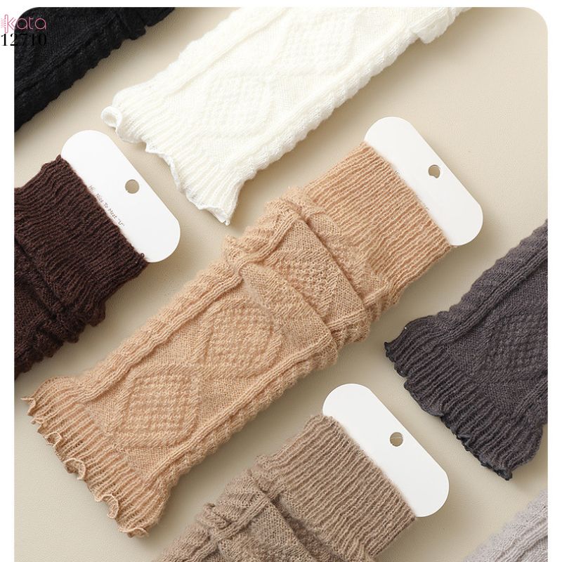 Ống tất thu đông,ống tất len mỏng bảo vệ chân 12710