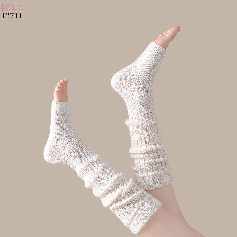 Ống tất giữ ấm thu đông,tất dệt kim đi bốt chống trượt,chống masat 12711