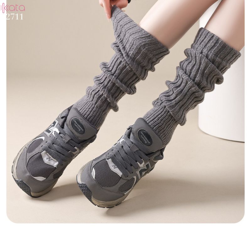 Ống tất giữ ấm thu đông,tất dệt kim đi bốt chống trượt,chống masat 12711