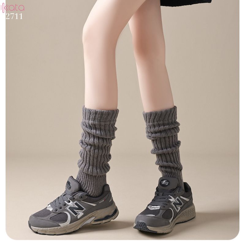 Ống tất giữ ấm thu đông,tất dệt kim đi bốt chống trượt,chống masat 12711