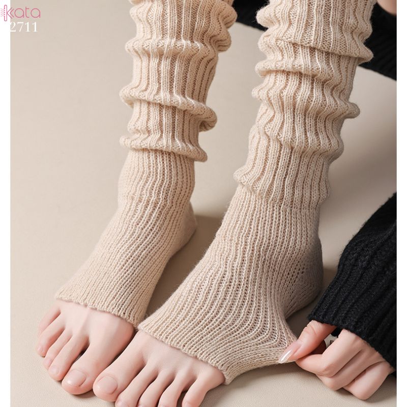 Ống tất giữ ấm thu đông,tất dệt kim đi bốt chống trượt,chống masat 12711