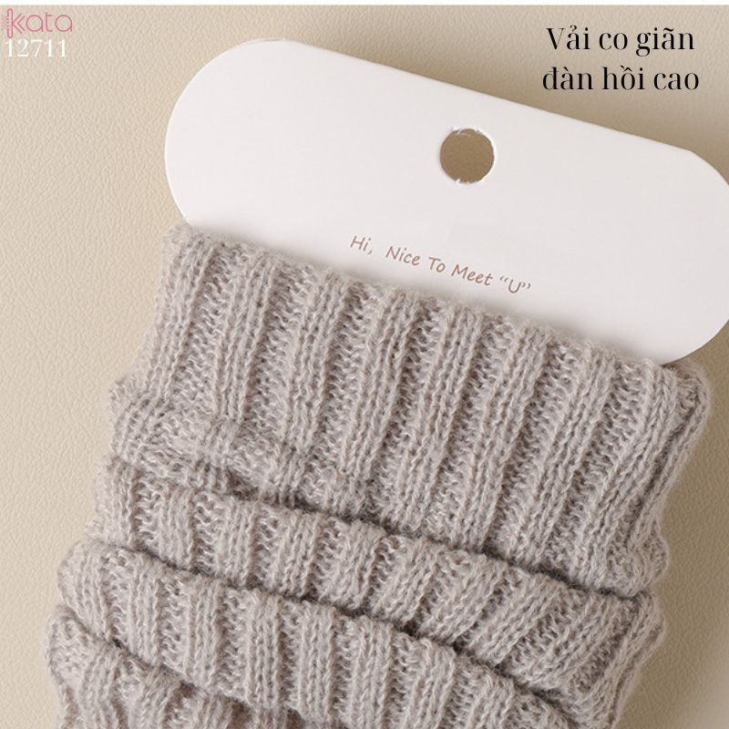 Ống tất giữ ấm thu đông,tất dệt kim đi bốt chống trượt,chống masat 12711