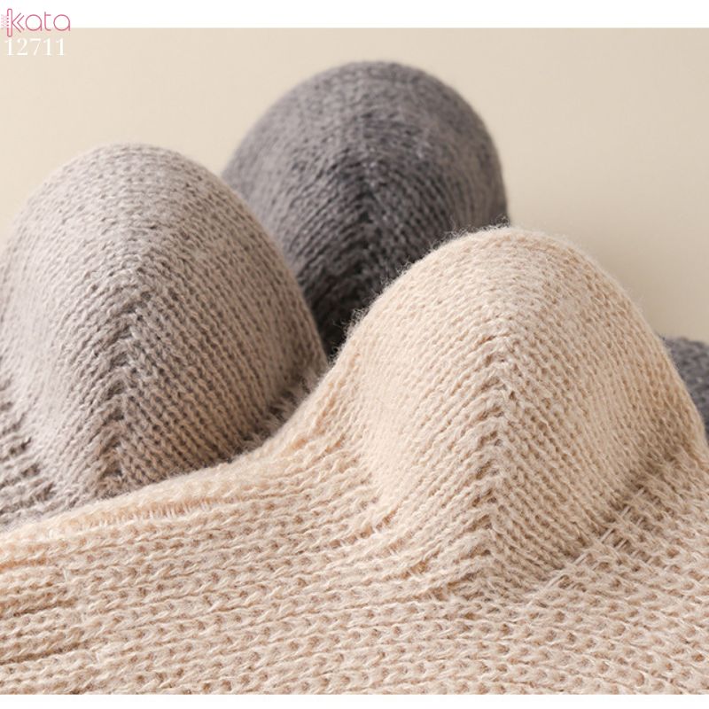 Ống tất giữ ấm thu đông,tất dệt kim đi bốt chống trượt,chống masat 12711