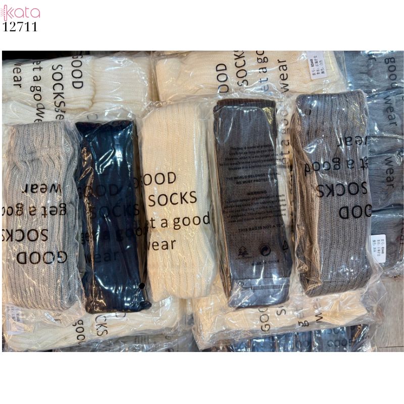 Ống tất giữ ấm thu đông,tất dệt kim đi bốt chống trượt,chống masat 12711