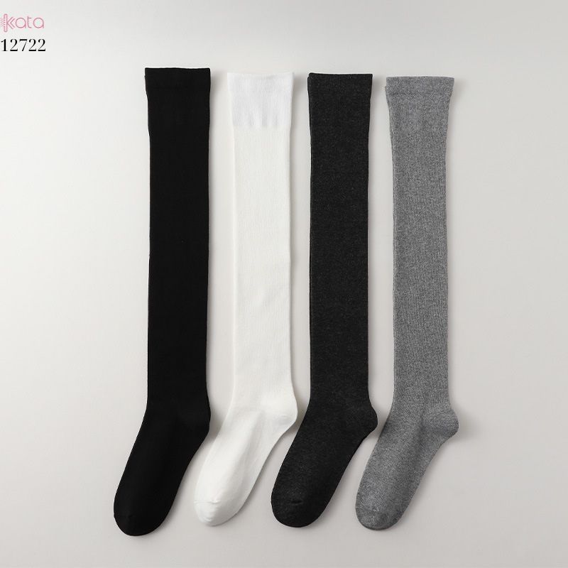 Tất dài trên đầu gối JK,tất nữ xuân thu vải bông cao cấp 12722