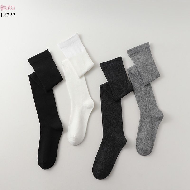 Tất dài trên đầu gối JK,tất nữ xuân thu vải bông cao cấp 12722
