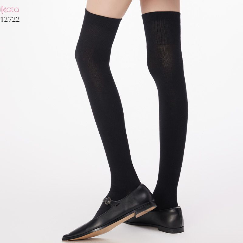 Tất dài trên đầu gối JK,tất nữ xuân thu vải bông cao cấp 12722