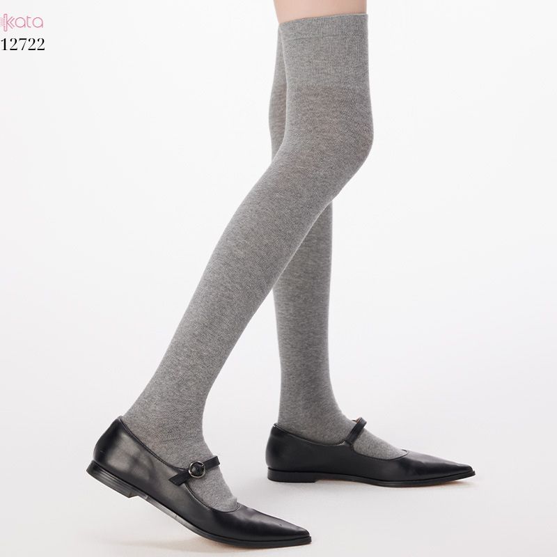 Tất dài trên đầu gối JK,tất nữ xuân thu vải bông cao cấp 12722