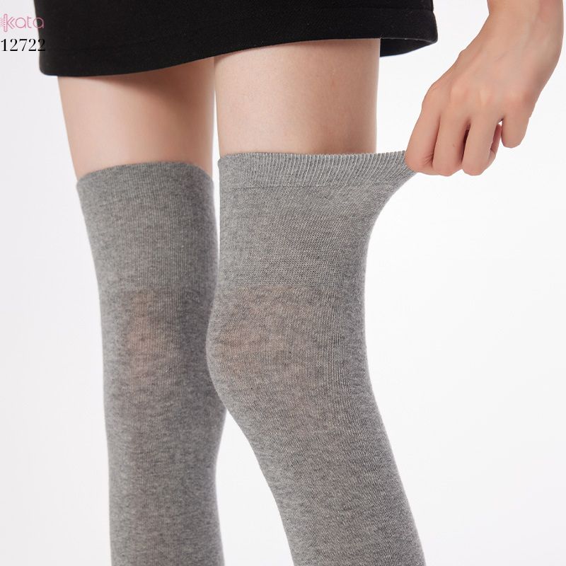 Tất dài trên đầu gối JK,tất nữ xuân thu vải bông cao cấp 12722