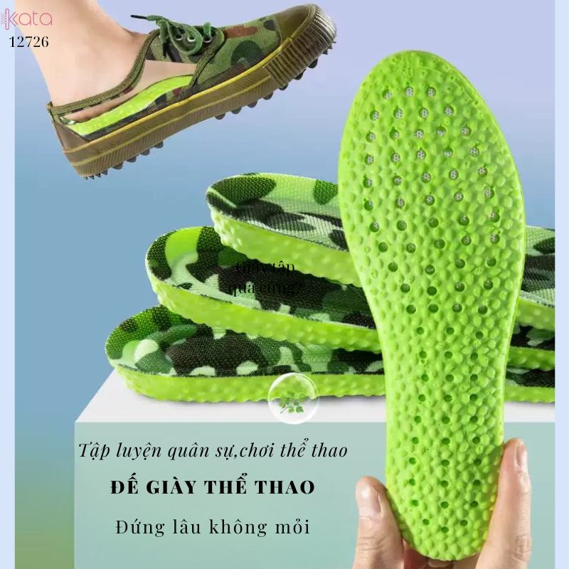 Lót giày tập luyện quân sự,chơi thể thao,thấm hút mồ hôi,mềm và êm đứng lâu không mỏi 12726