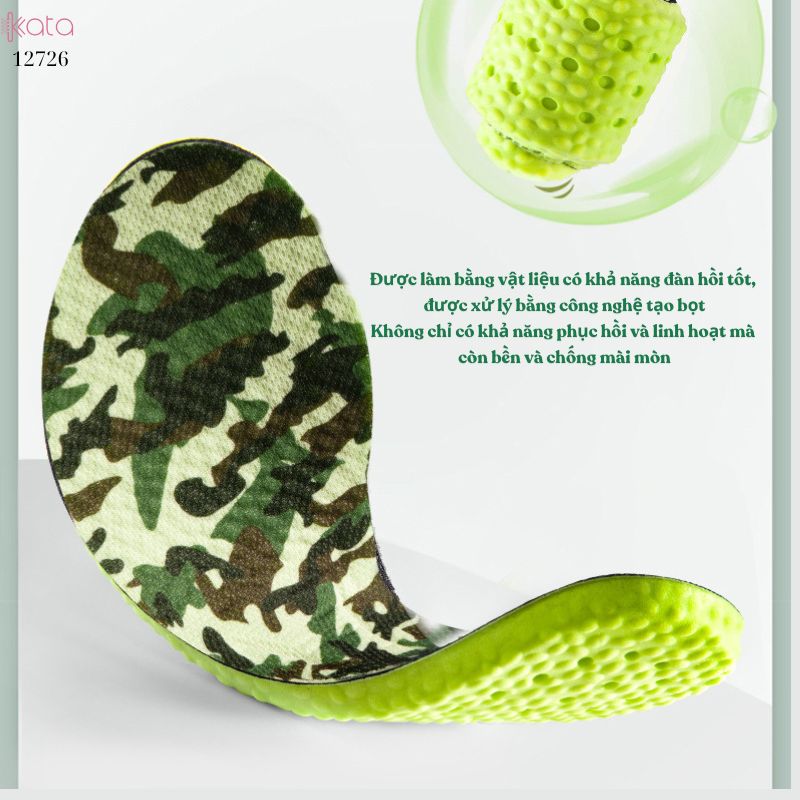 Lót giày tập luyện quân sự,chơi thể thao,thấm hút mồ hôi,mềm và êm đứng lâu không mỏi 12726