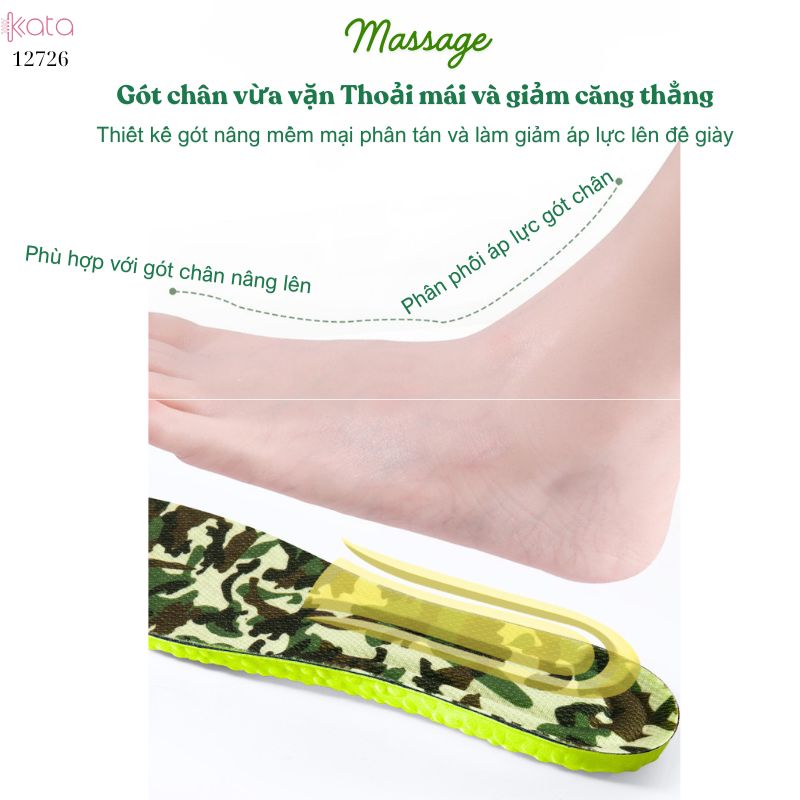 Lót giày tập luyện quân sự,chơi thể thao,thấm hút mồ hôi,mềm và êm đứng lâu không mỏi 12726