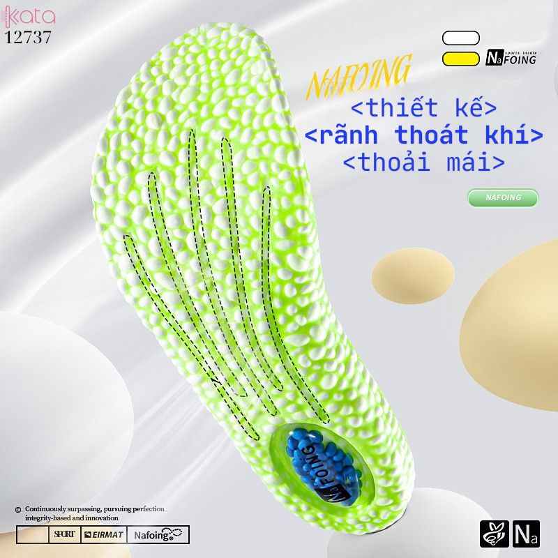 Lót giày tăng chiều cao,đệm khí tăng cường,giảm xóc đàn hồi cao,lót đệm bốt martin Nam Nữ  12738