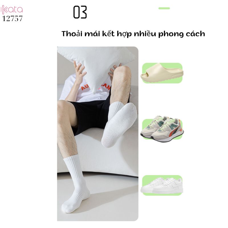 Tất vớ Nam thể thao chống trượt,tất cotton thoáng khi mùa hè thấm hút mồ hôi 12757