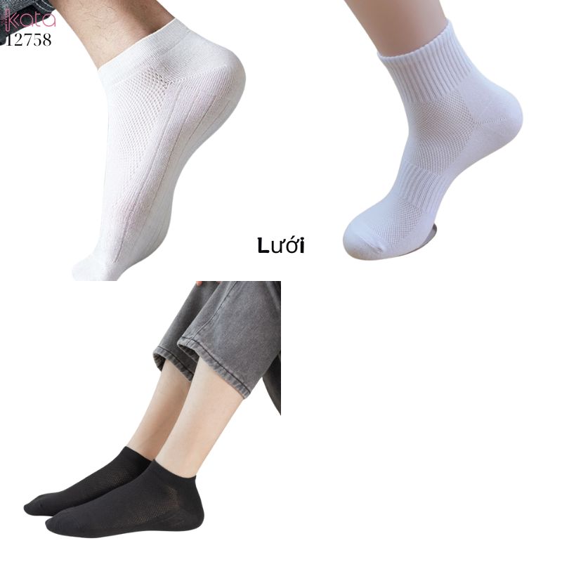 Tất thể thao nam,tất cổ cao thoáng khí thấm hút mồ hôi 12761