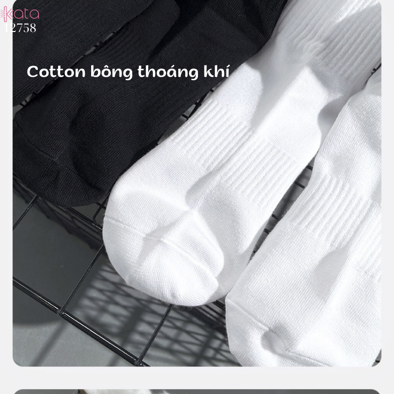 Tất thể thao nam,tất cổ cao thoáng khí thấm hút mồ hôi 12761