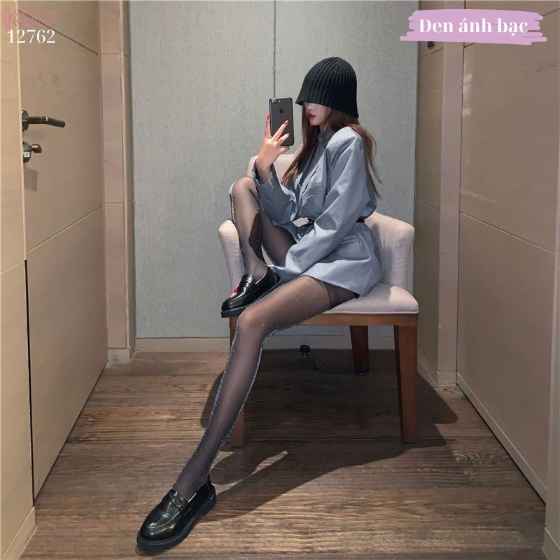 Quần tất mỏng ánh bạc sexy ,tất lụa co giãn định hình chân đẹp,che khuyết điểm 12762