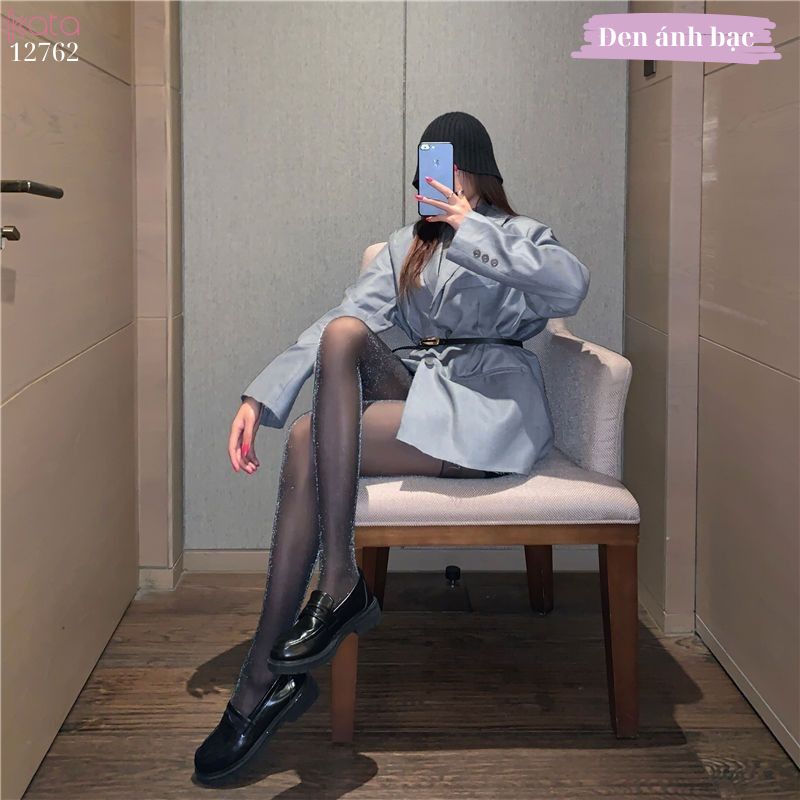 Quần tất mỏng ánh bạc sexy ,tất lụa co giãn định hình chân đẹp,che khuyết điểm 12762