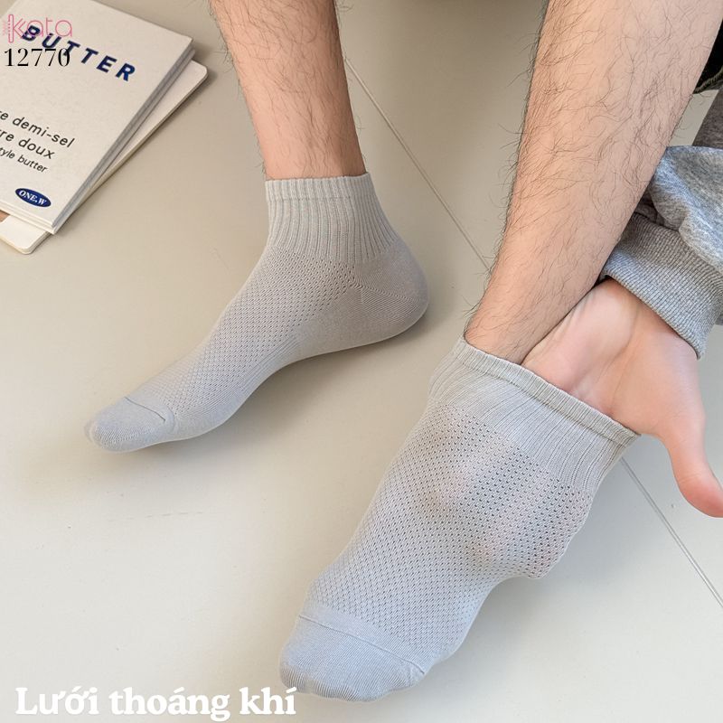 Tất vớ thể thao Nam mùa hè xuân,tất bông mềm mịn thoáng thấm mồ hôi 12770