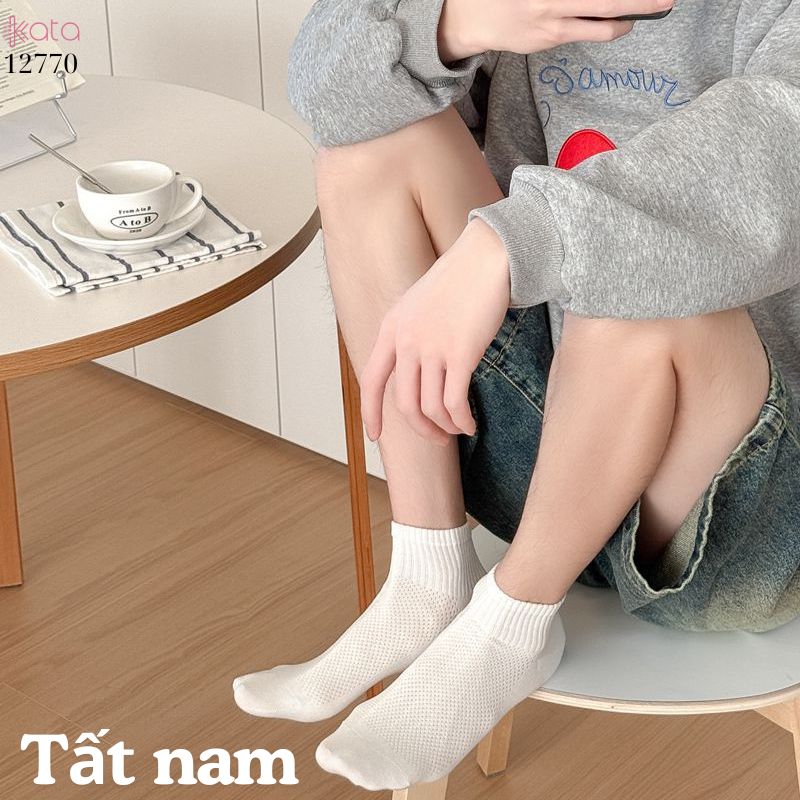 Tất vớ thể thao Nam mùa hè xuân,tất bông mềm mịn thoáng thấm mồ hôi 12770