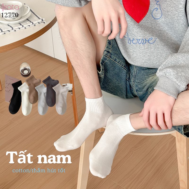 Tất vớ thể thao Nam mùa hè xuân,tất bông mềm mịn thoáng thấm mồ hôi 12770